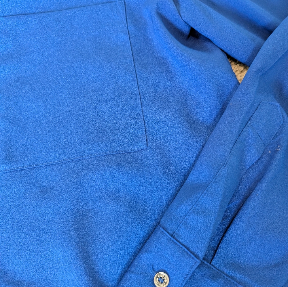 Calvin klein Blue Women's Blouse with Zipper - Picture 6 of 11